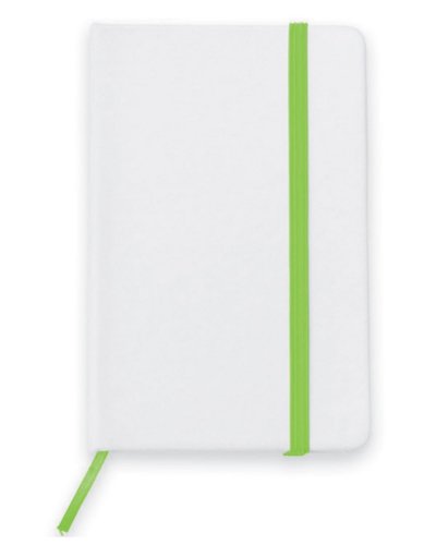 Block-notes A6 con elastico multicolor Verde