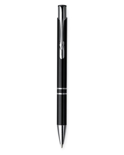 Penna a sfera in alluminio Nero