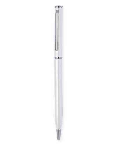 Penna a sfera in alluminio Bianco
