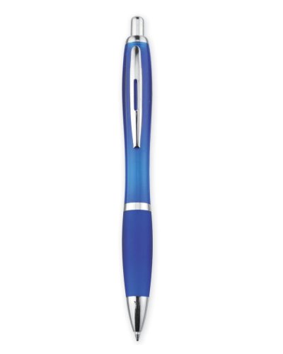 Penna in plastica semitrasparente Blu