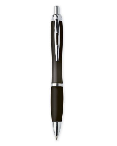 Penna in plastica semitrasparente Nero
