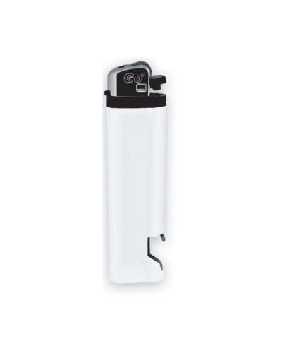 Accendino con apribottiglie 9 x 2.4 cm Bianco