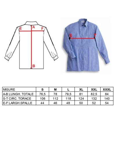 Camicia Lancelot manica lunga