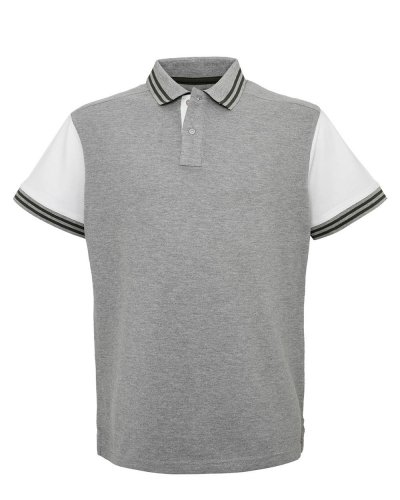 Polo Foxy Grigio / Bianco