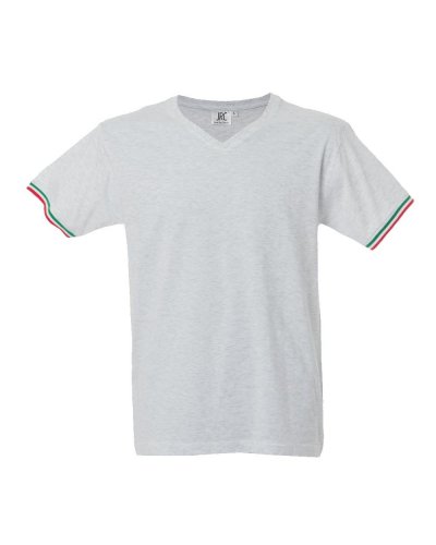 T-shirt manica corta collo a V New Milano Melange