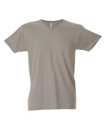 T-shirt uomo scollo a V Venezuela Light Grey