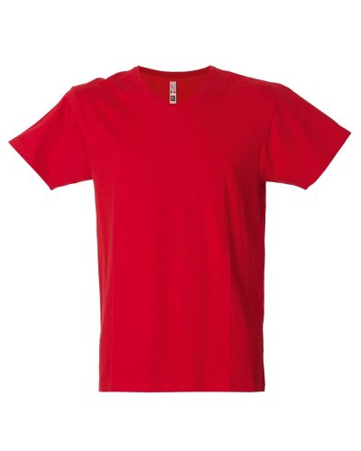 T-shirt uomo scollo a V Venezuela Red