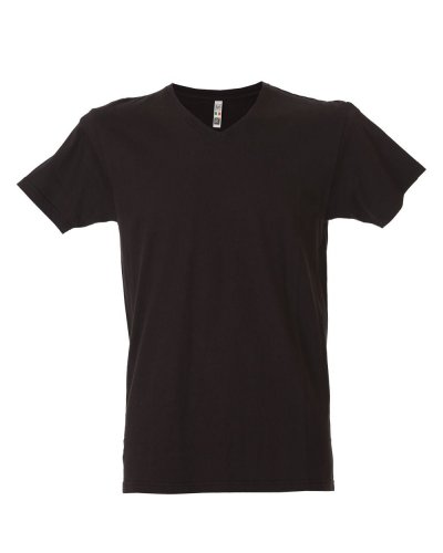 T-shirt uomo scollo a V Venezuela Black