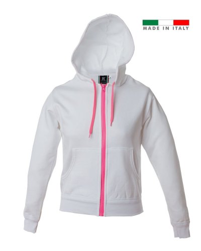 Felpa Donna made in Italy Brescia lady White