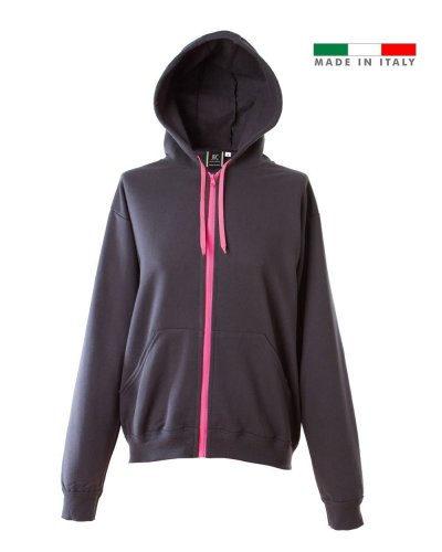 Felpa Donna made in Italy Brescia lady Grey