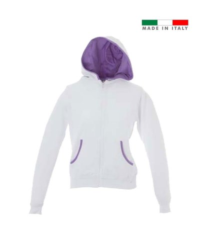 Felpa Donna made in Italy Lucca White