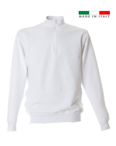 Felpa made in Italy Grosseto zip corta