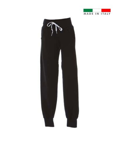 Pantalone in felpa Cuneo made in Italy Black