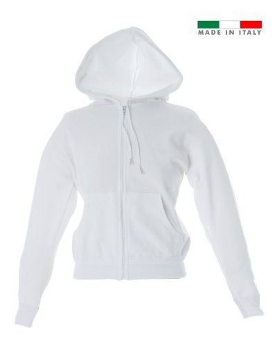 Felpa Donna made in Italy Mantova lady White