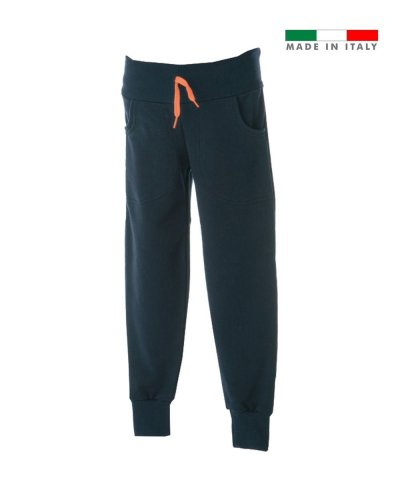 Pantalone bambino in felpa made in Italy Treviso boy Navy