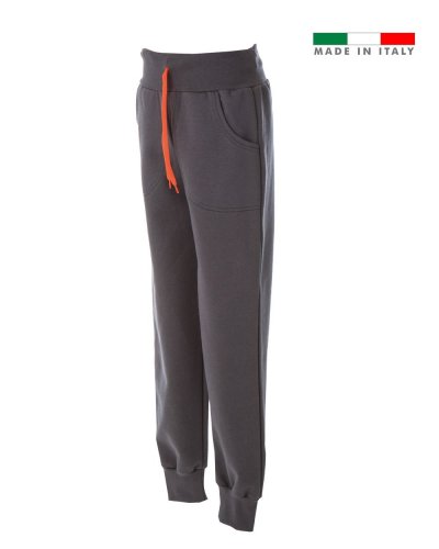 Pantalone bambino in felpa made in Italy Treviso boy Grey