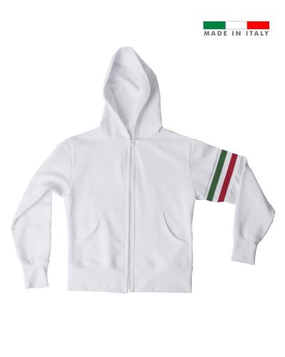 Felpa Donna made in Italy Elba White