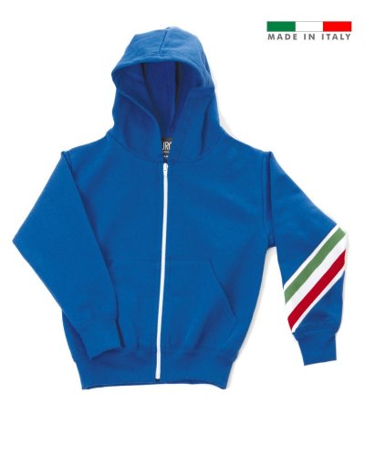 Felpa made in Italy Sanremo boy Royal