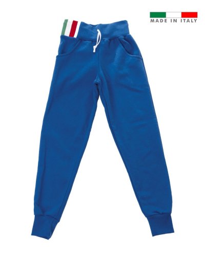 Pantalone bambino in felpa made in Italy Sorrento boy Royal