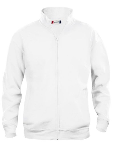 Felpa Basic Cardigan Bianco
