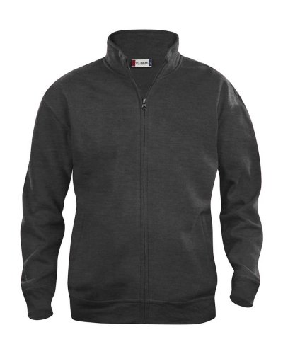 Felpa Basic Cardigan Antracite Melange