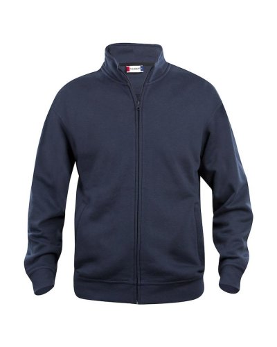 Felpa Basic Cardigan Blu