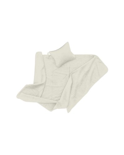 Coperta in pile Becki Bianco