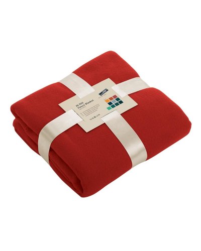 Fleece Blanket 130x170 Burgundy