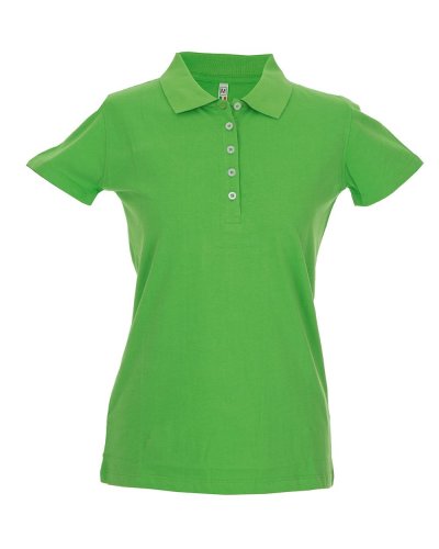 Polo donna manica corta effetto Dubai lady Light Green