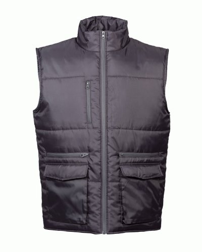 Gilet in nylon lucido e impermeabile