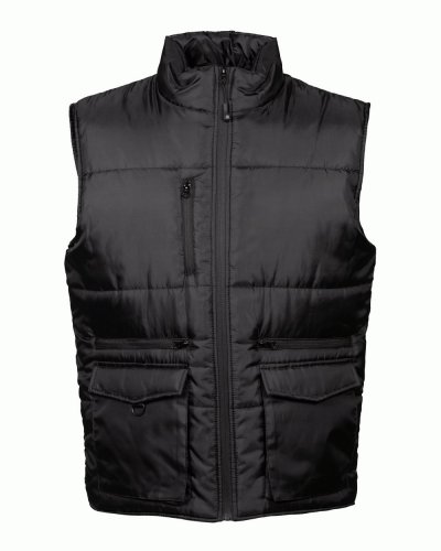 Gilet in nylon lucido e impermeabile