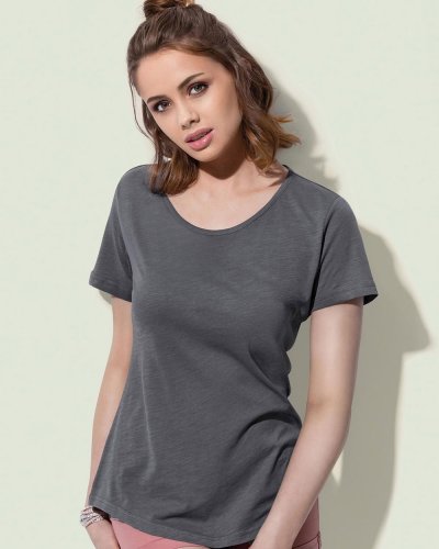 Camiseta orgánica Slub mujer