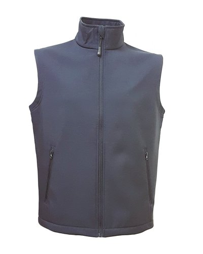 Gilet Santander in softh shell a due strati impermeabile Navy
