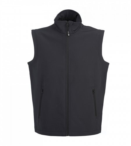 Gilet Santander in softh shell a due strati impermeabile Black