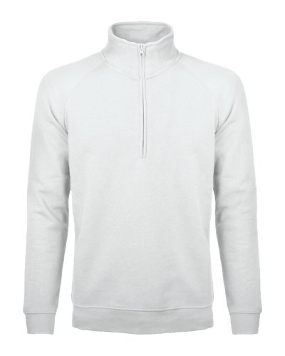 Felpa mezza zip - Sirio White