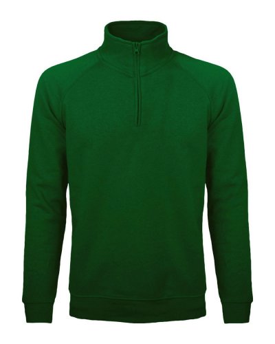 Felpa mezza zip - Sirio Forest green