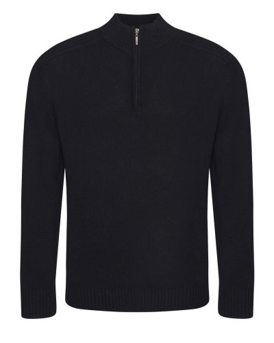 Wakhan 1/4 Zip Knit Sweater Black