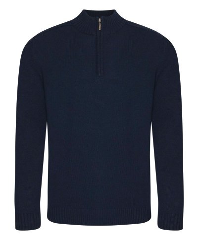 Wakhan 1/4 Zip Knit Sweater Navy