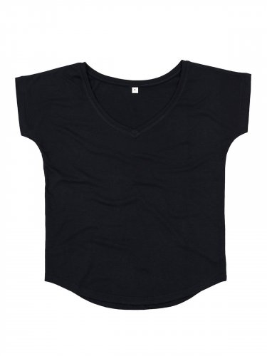 Women's Loose Fit V Neck T White