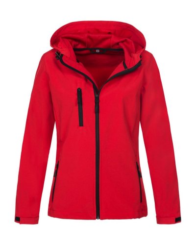 Active Softest Shell Hooded Jacket Crimson red