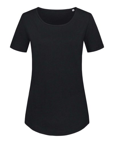 Camiseta orgánica Slub mujer Black Opal