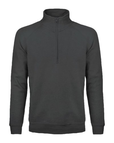 Felpa mezza zip - Sirio Dark Grey