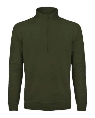 Felpa mezza zip - Sirio Olive