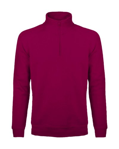 Felpa mezza zip - Sirio Burgundy