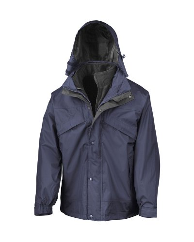 Giacca 3 in 1 con interno in pile Navy