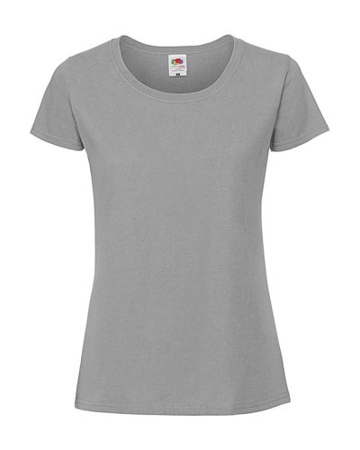 T-shirt donna Iconic 195 Ringspun Premium Zinc