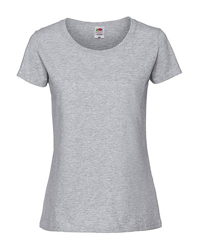 T-shirt donna Iconic 195 Ringspun Premium Heather grey