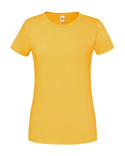 T-shirt donna Iconic 195 Ringspun Premium Sunflower