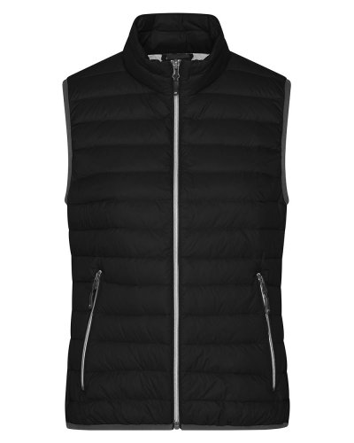 Ladies' Down Vest Black/Silver
