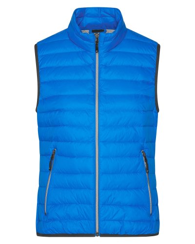 Ladies' Down Vest Cobalt/Silver